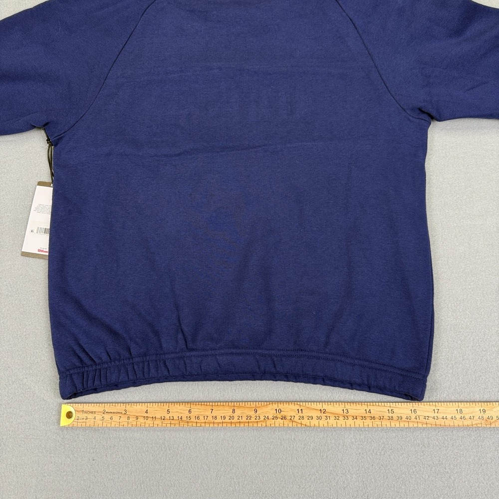 Wilson Crew Neck Youth Girls Sweatshirt Sz XL (14/16) Navy Retro Sport Soft NWT - Picture 13 of 14